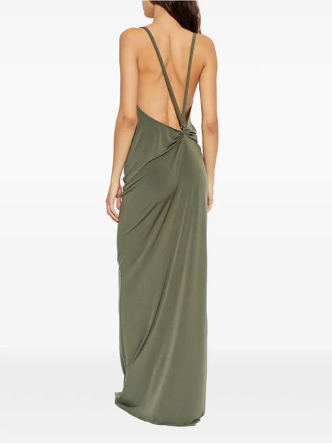Coperni ring-strap maxi dress - Green