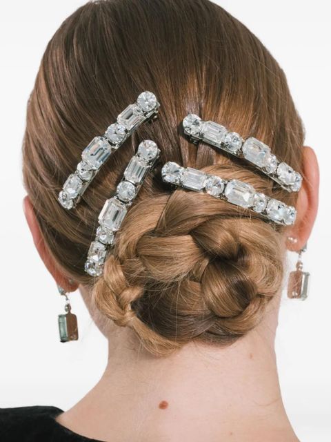 Jennifer Behr crystal-embellished barrette - Silver