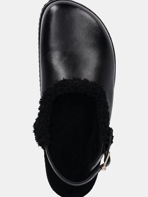 Answear.LAB kapcie skórzane kolor czarny