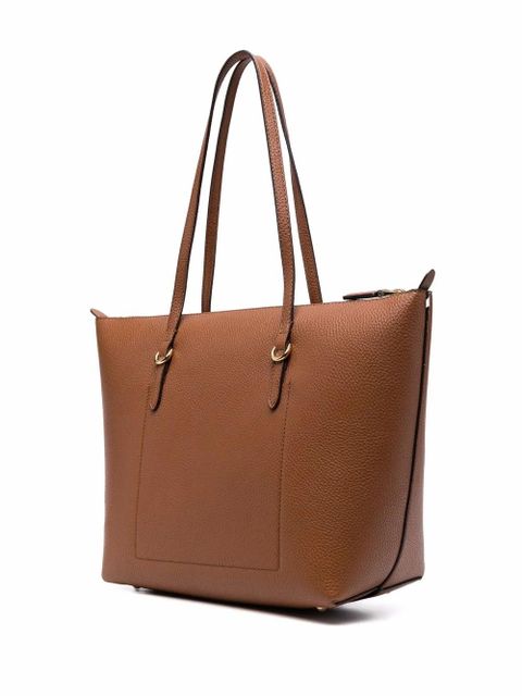 Lauren Ralph Lauren Keaton logo-plaque tote bag - Brown