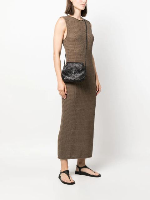 DRAGON DIFFUSION mini City woven crossbody bag - Black