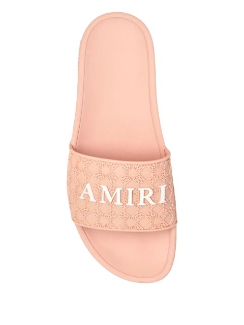 AMIRI MA Quad embossed slides - Pink