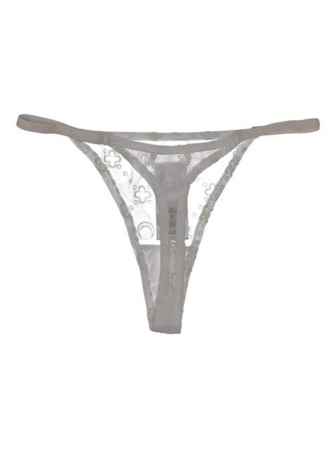 Marine Serre patterned thong - Grey - zdjęcie produktu nr 2