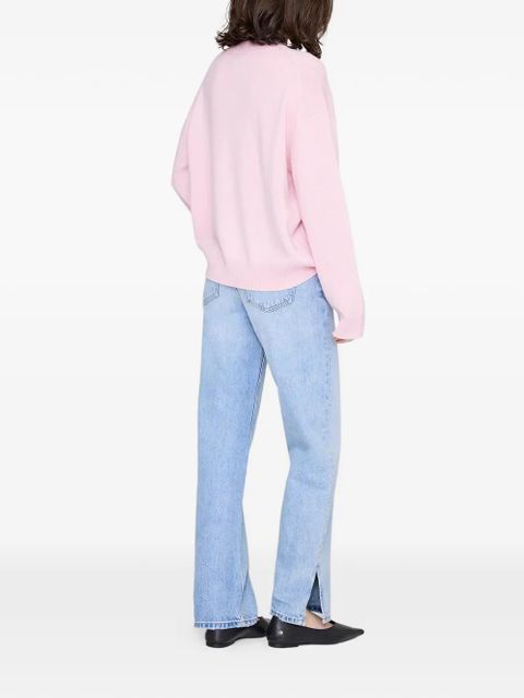 ANINE BING Lee crew-neck sweater - Pink