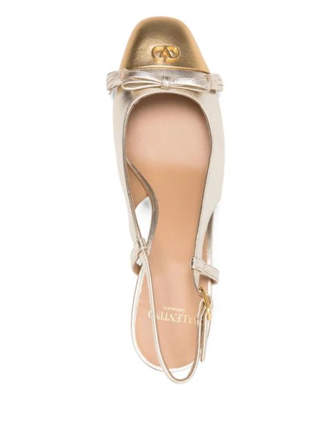 Valentino Garavani 60mm Vlogo heeled pumps - Gold