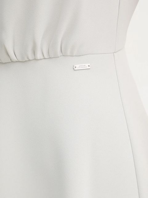 Armani Exchange sukienka kolor beżowy mini rozkloszowana XW001248 AF16151