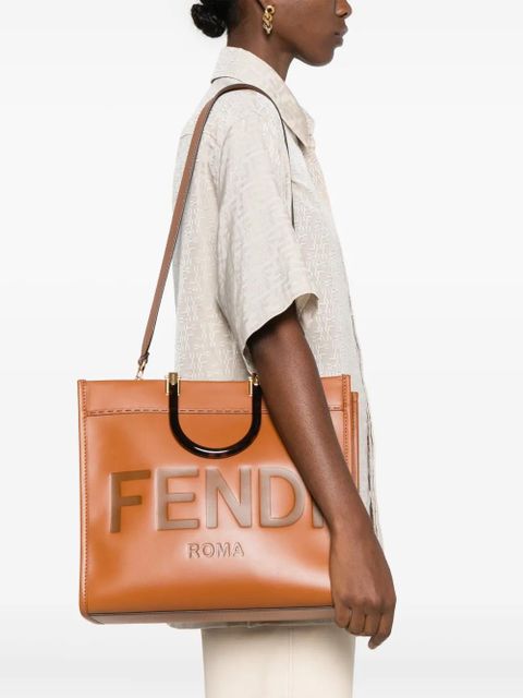 FENDI Sunshine tote bag - Brown - zdjęcie produktu nr 2