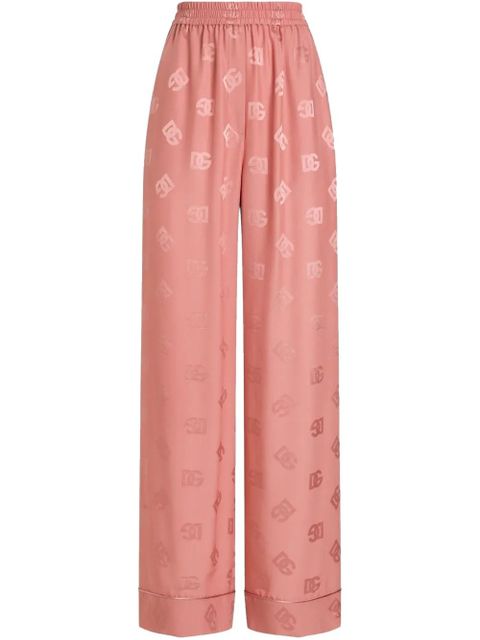 Dolce & Gabbana DNA logo-print trousers - Pink - zdjęcie produktu nr 1