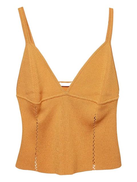 Simkhai ribbed-knit top - Brown - zdjęcie produktu nr 1