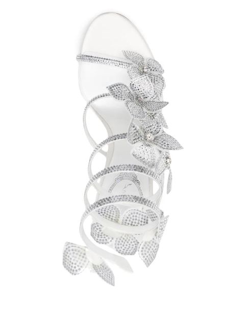 René Caovilla 105mm Floriane sandals - White