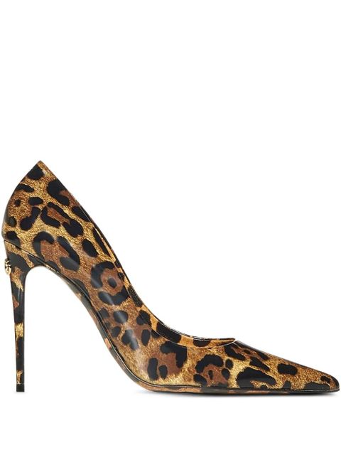 Dolce & Gabbana 105mm leopard-print heeled pumps - Brown - zdjęcie produktu nr 1