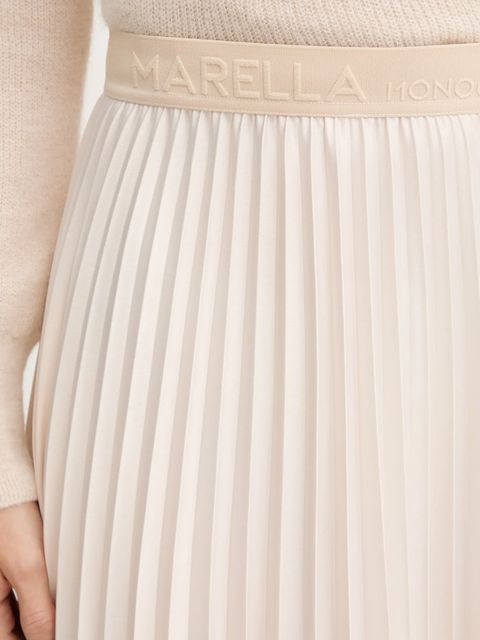 Marella spódnica kolor beżowy maxi rozkloszowana 2523106045200