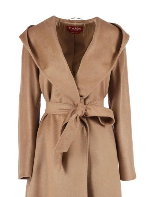 Max Mara Danton hooded belted coat - Brown - zdjęcie produktu nr 2