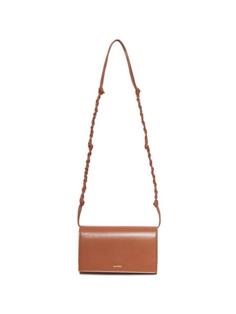 Jil Sander Tangle braided leather crossbody bag - Brown - zdjęcie produktu nr 1