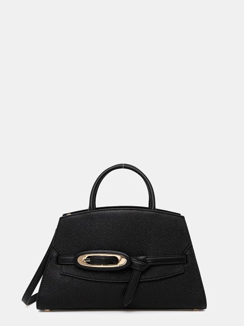 MICHAEL Michael Kors torebka skórzana kolor czarny 30F5GQ8S6L