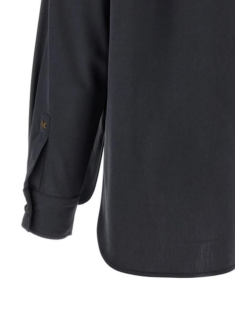 Max Mara breast-pocket long-sleeve shirt - Grey