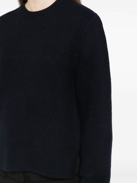 TOTEME cropped crew neck jumper - Blue