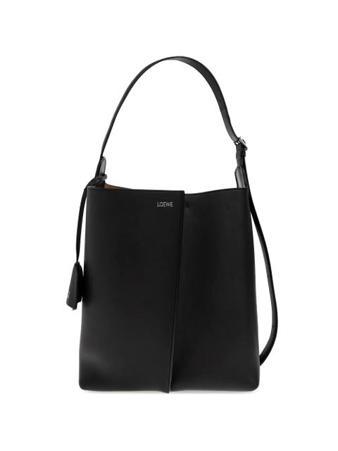 LOEWE large Bilbao leather bucket bag - Black - zdjęcie produktu nr 1