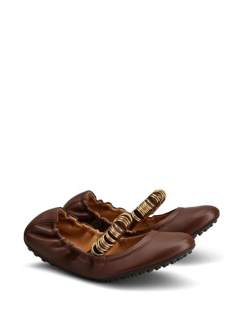 Tod's Dee ballerina shoes - Brown