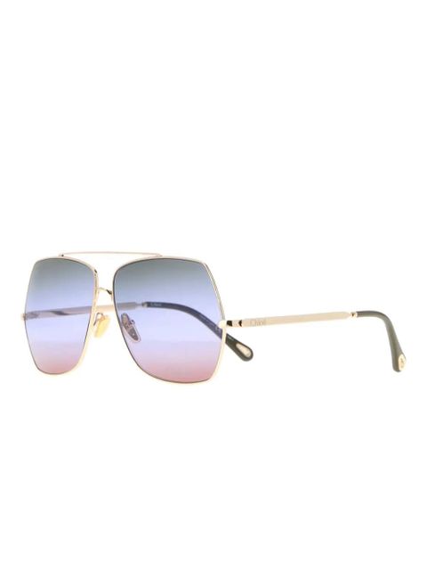 Chloé Aly geometric-frame sunglasses - Gold - zdjęcie produktu nr 2