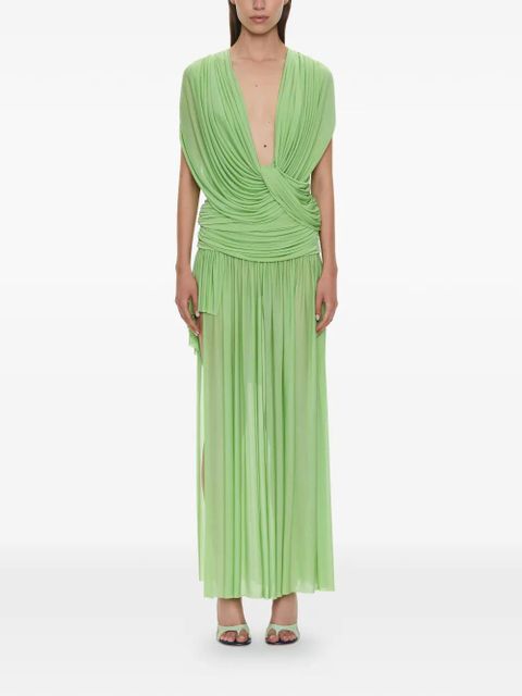 Christopher Esber Ripple drape top - Green - zdjęcie produktu nr 2