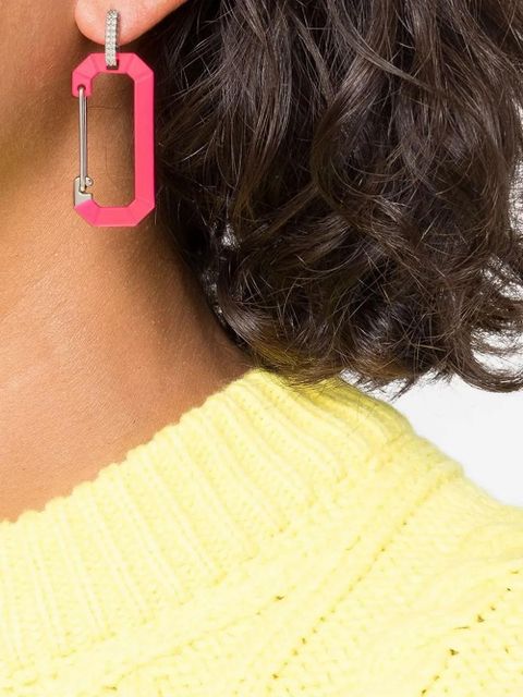 EÉRA 18K white gold Chiara Big diamond earring - Silver - zdjęcie produktu nr 1