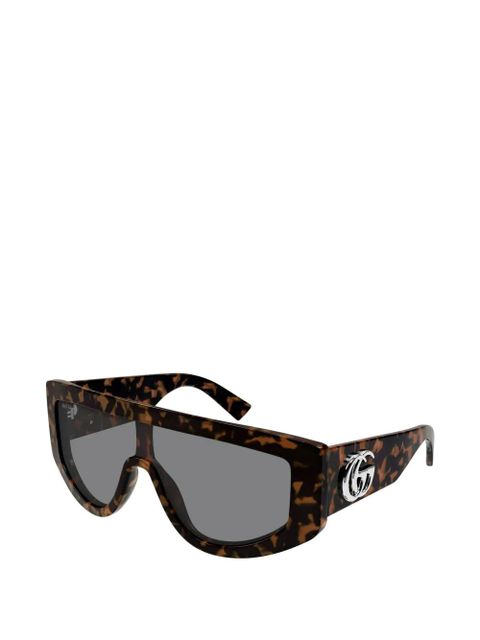 Gucci Eyewear geometric-frame sunglasses - Brown - zdjęcie produktu nr 2