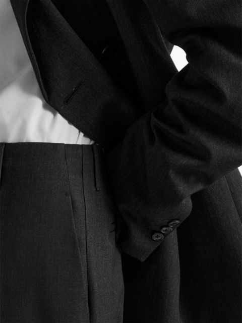 Prada gabardine-weave trousers - Grey