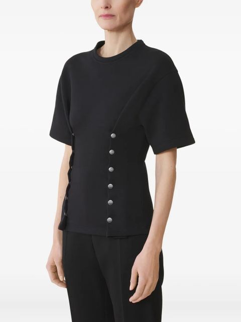 Lanvin button-detail fitted top - Black