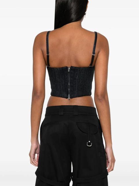 AMIRI corset crop top - Black