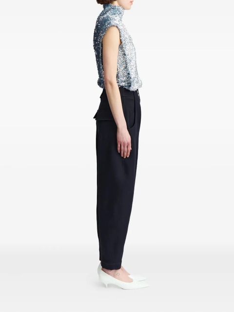 16Arlington Ovica sequinned top - Silver