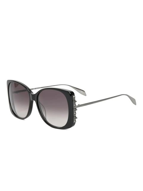 Alexander McQueen oversized-frame sunglasses - Black
