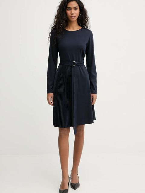 Weekend Max Mara sukienka TALAMO kolor granatowy mini rozkloszowana 2615621011600 - zdjęcie produktu nr 1