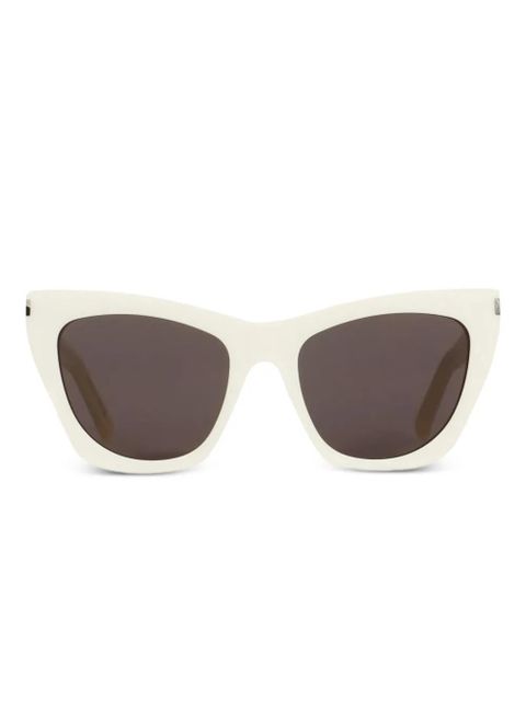 Saint Laurent Eyewear SL 214 KATE cat-eye frame sunglasses - White - zdjęcie produktu nr 1