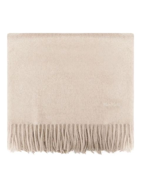 Max Mara fringed cashmere scarf - Neutrals - zdjęcie produktu nr 1