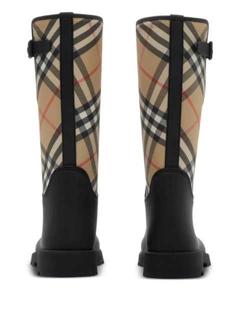 Burberry marsh-stamp boots - Black