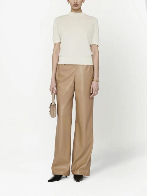 ANINE BING Koa faux-leather pants - Neutrals - zdjęcie produktu nr 2