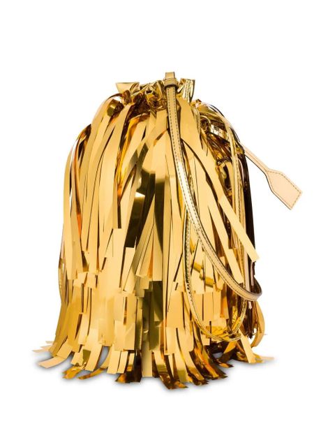 Moschino fringed bucket bag - Gold - zdjęcie produktu nr 2