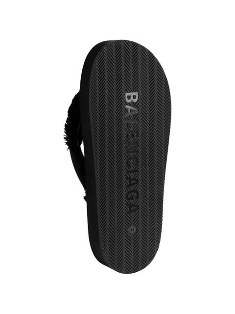 Balenciaga Jet Lag thong-strap sandals - Black