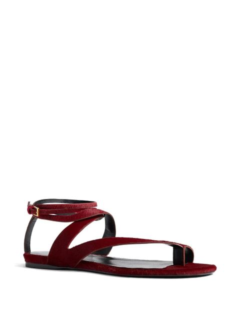 KHAITE Aimee ankle-strap sandals - Red