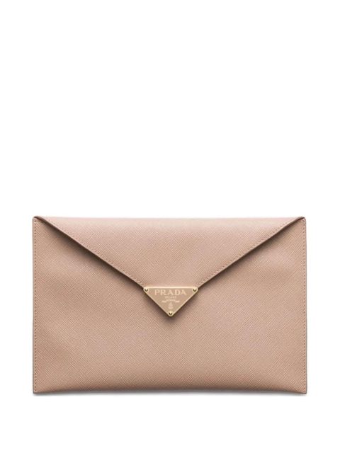 Prada envelope snap-closure clutch - Neutrals - zdjęcie produktu nr 1