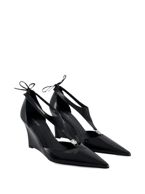 Coperni T-bar wedge heeled pumps - Black - zdjęcie produktu nr 2