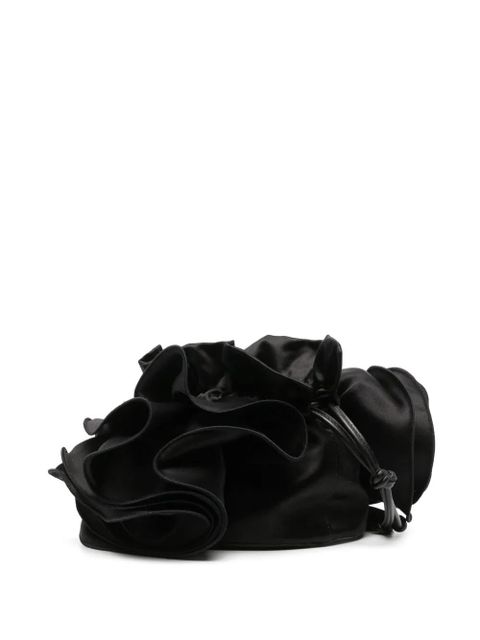 Magda Butrym Magda satin flower bucket bag - Black