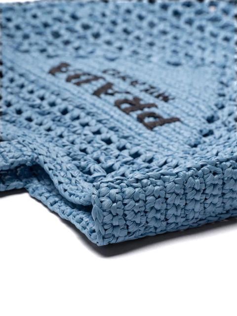 Prada crochet tote bag - Blue