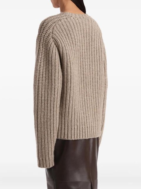 KHAITE Natt ribbed sweater - Brown