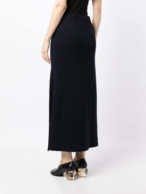 Altuzarra high-waisted knitted midi skirt - Blue