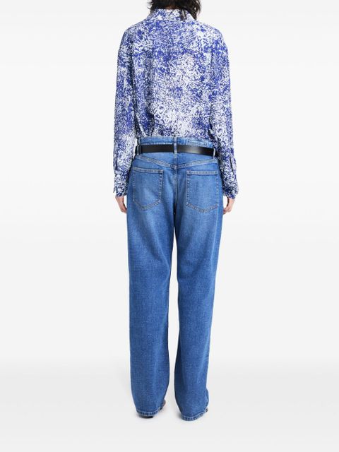 Proenza Schouler Norman abstract-print blouse - Blue