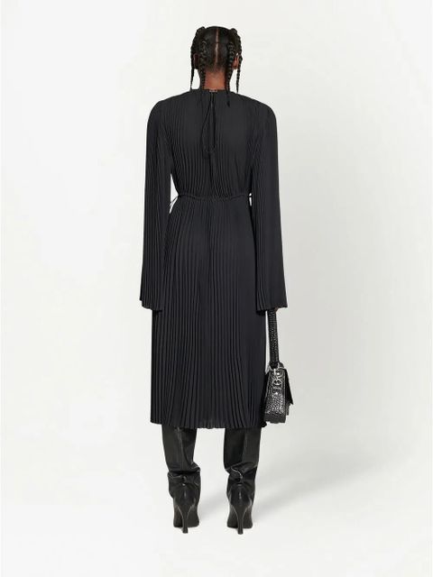 Balenciaga fully-pleated midi dress - Black