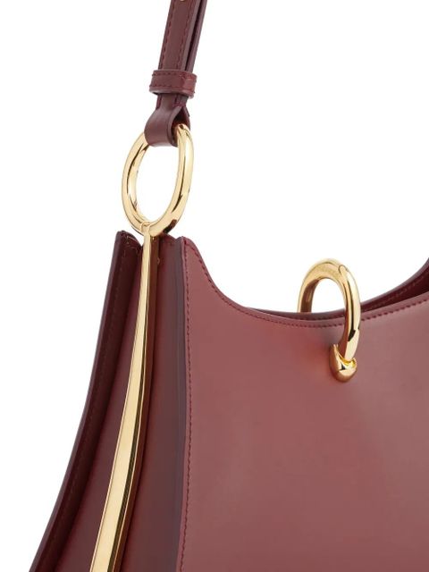 Rabanne Medium Ring leather shoulder bag - Red