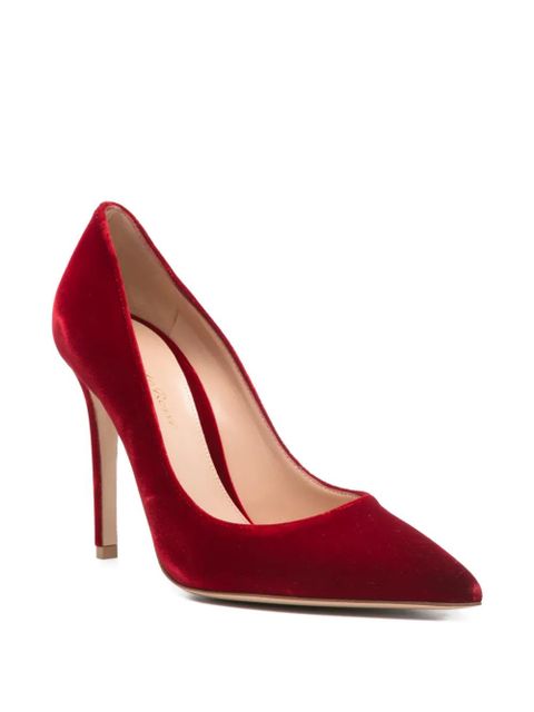 Gianvito Rossi velvet pumps - Red - zdjęcie produktu nr 2